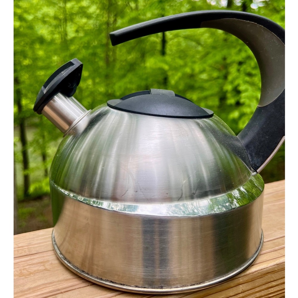 Vintage Chantal Stainless Steel Whistling Tea Kettle - 1.7 Qt Stovetop Teapot